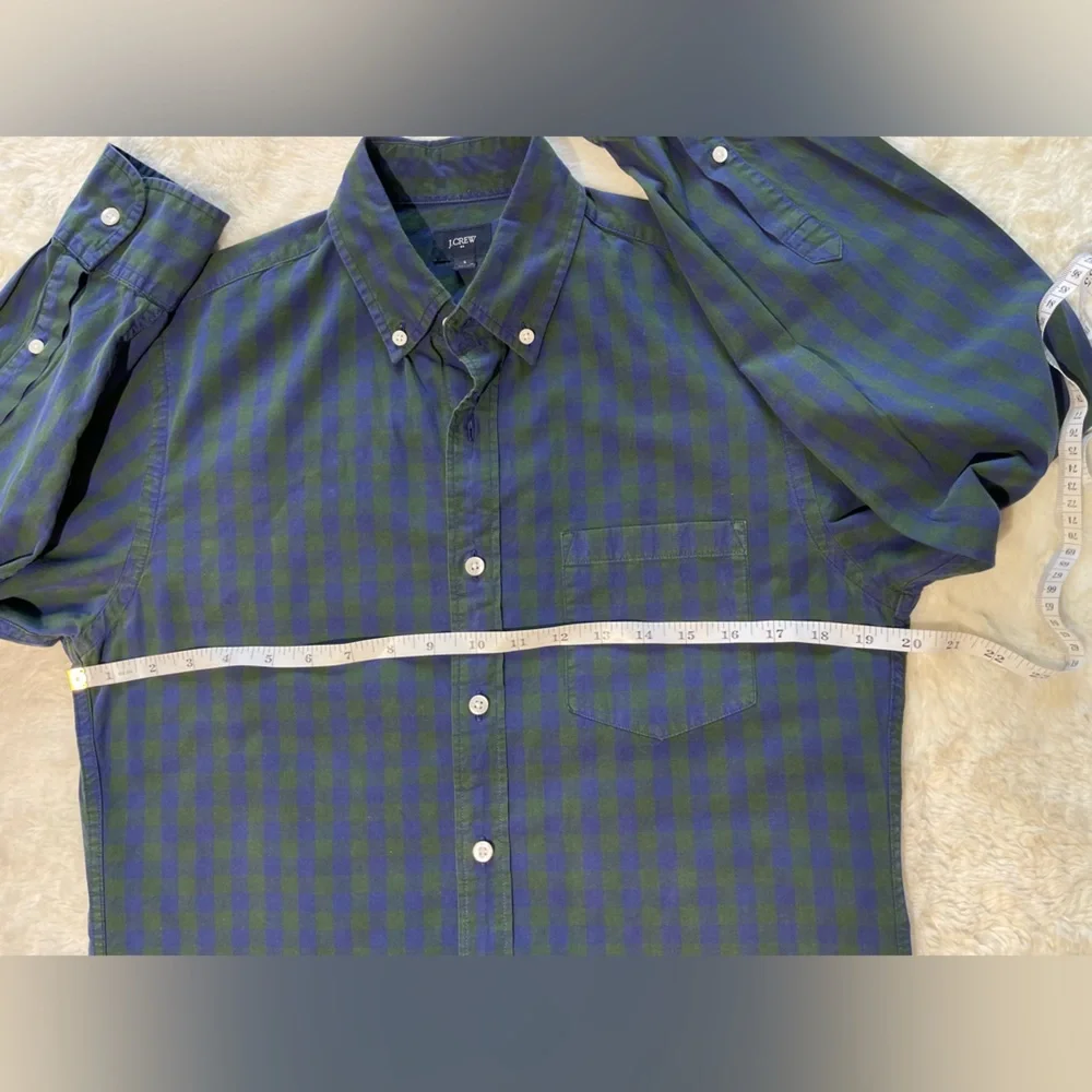 J.Crew size small blue & green plaid